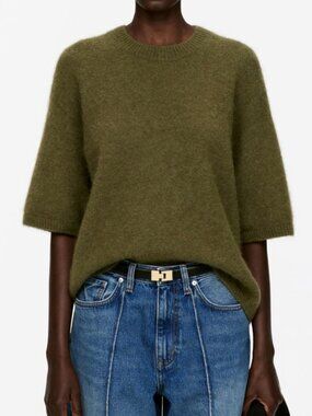 Arket - Olive 100% Alpaca Wool Sweater, size S, Like New
